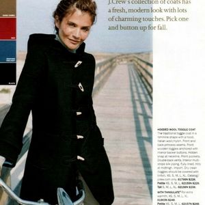 J.Crew Hooded Wool Toggle Coat